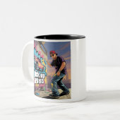 Urban Graffiti & Pickup Artiest Tweekleurige Koffiemok (Voorkant links)