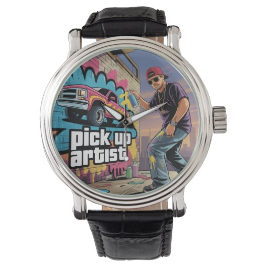 Urban Graffiti & Pickup Artist Horloge (Voorkant)