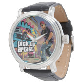 Urban Graffiti & Pickup Artist Horloge (Gekanteld)