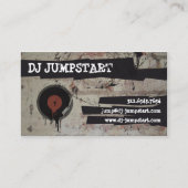 Urban Graffiti Platenspeler DJ Visitekaartje (Voorkant)