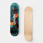 Urban Graffiti Pop Art - Live to Ride Motto Persoonlijk Skateboard (Voorkant)