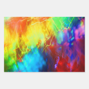 Urban Graffiti Rainbow Colorful Abstract Inpakpapier Vel