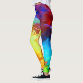 Urban Graffiti Rainbow Colorful Abstract Leggings (Links)