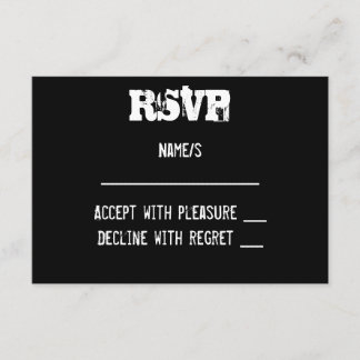 Urban Graffiti RSVP-kaart RSVP Kaartje