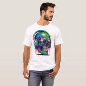 Urban Graffiti Skull DJ T-shirt (Voorkant volledig)