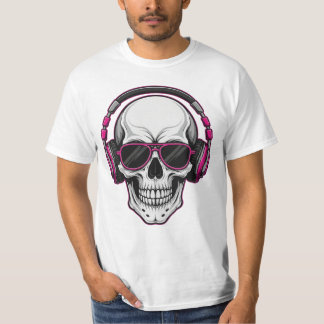 Urban Graffiti Skull DJ T-shirt
