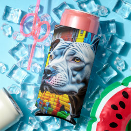 Urban Graffiti Street Art City Pitbull Lover Seltzer Blikjeskoeler