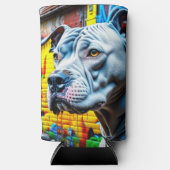 Urban Graffiti Street Art City Pitbull Lover Seltzer Blikjeskoeler (Voorkant)