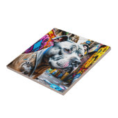 Urban Graffiti Street Art City Pitbull Lover Tegeltje (Zijkant)