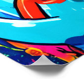 Urban Graffiti Street Art: Cool and Funky Design Poster (Hoek)