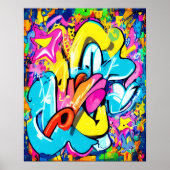 Urban Graffiti Street Art: Cool and Funky Design Poster (Voorkant)