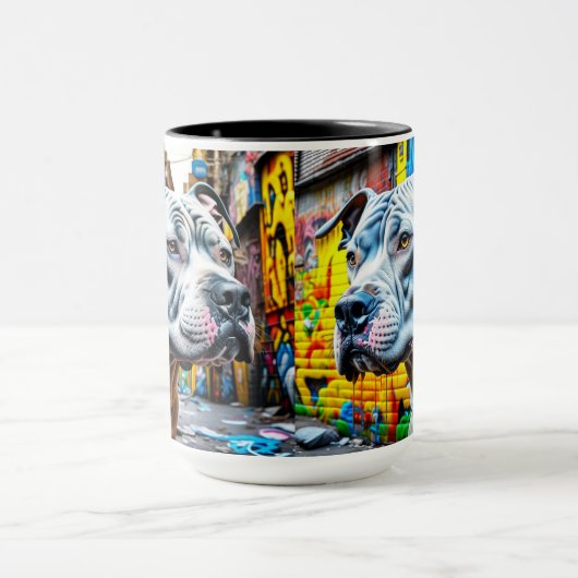 Urban Graffiti Street Art Pitbulls Mok (Midden)