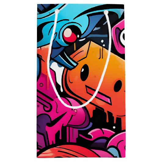 Urban Graffiti Street Art Splash Klein Cadeauzakje (Achterkant)