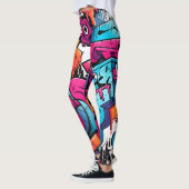 Urban Graffiti Street Art Splash Leggings (Links)
