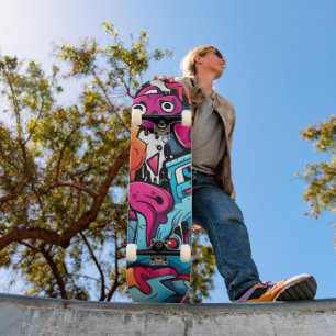 Urban Graffiti Street Art Splash Persoonlijk Skateboard