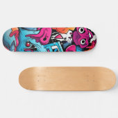 Urban Graffiti Street Art Splash Persoonlijk Skateboard (Horizontaal)