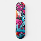 Urban Graffiti Street Art Splash Persoonlijk Skateboard (Voorkant)