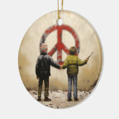 Urban Graffiti Street Art Vredesbord Keramisch Ornament (Links)