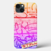 Urban Graffiti Style Hoesje-Mate iPhone Case (Achterkant)
