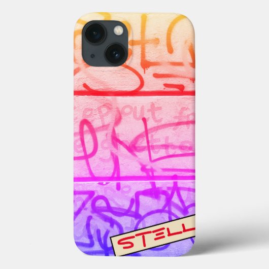 Urban Graffiti Style Hoesje-Mate iPhone Case (Achterkant)