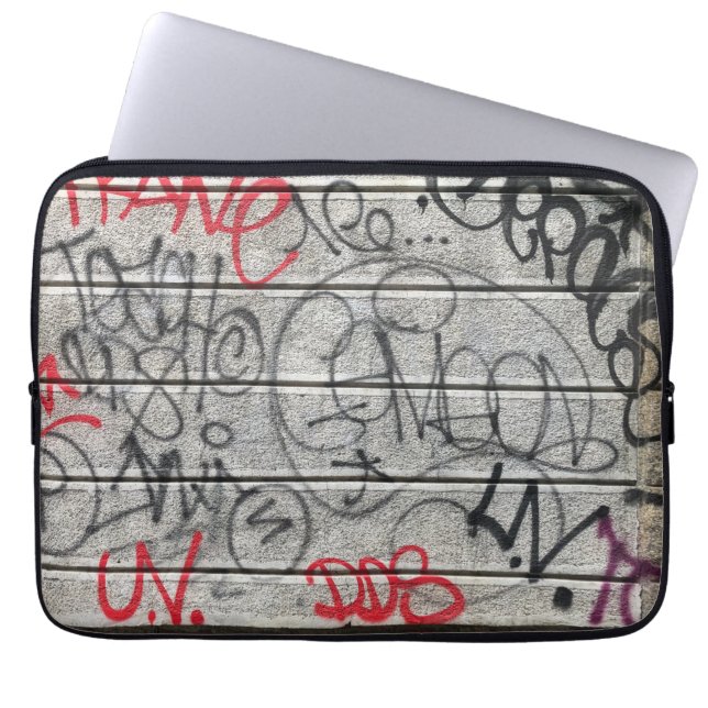 Urban Graffiti Style Laptop Sleeve (Voorkant)