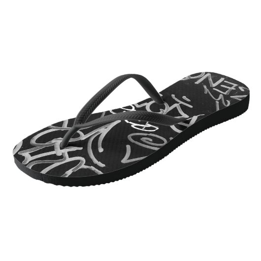 Urban Graffiti Style Teenslippers (Schuin)
