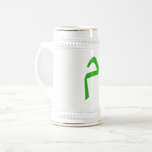 Urban Graffiti Text Art Beer Stein Bierpul (Voorkant links)