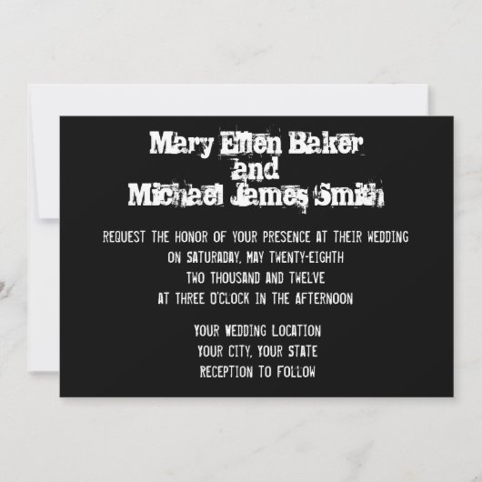 Urban Graffiti Weddenschap Kaart (Voorkant)