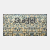 Urban Gray and Yellow Brick Bureaumat (Voorkant)