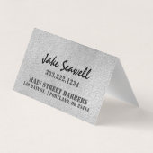 Urban Gray Barber Folded Visitekaartje (Achterkant)