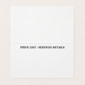 Urban Gray Barber Folded Visitekaartje (Binnenkant ongevouwen)