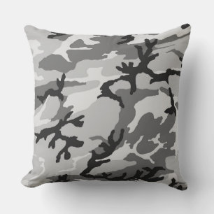 Urban Gray Camo Pillow Kussen