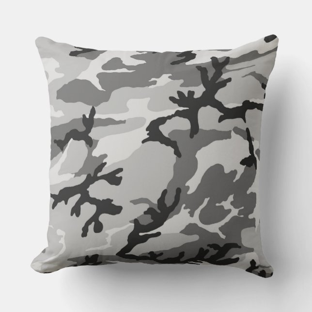 Urban Gray Camo Pillow Kussen (Voorkant)