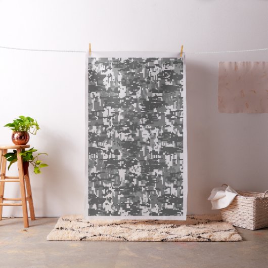 Urban Gray Digital Camouflage Stof (Voorbeeld)