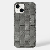 Urban Grey Brick Pavement Texture iPhone Case (Achterkant)