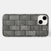 Urban Grey Brick Pavement Texture iPhone Case (Achterkant (horizontaal))