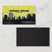 Urban Grunge Cityscape - Geel Visitekaartje (Voorkant / Achterkant)