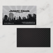 Urban Grunge Cityscape - White Visitekaartje (Voorkant / Achterkant)