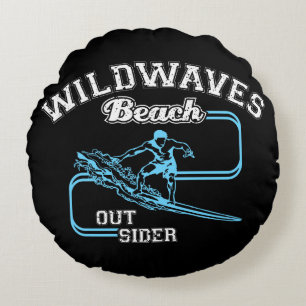  Urban Grunge Distressed Monogram Letter Rond Kussen