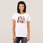 Urban Grunge Distressed Monogram Letter T-shirt (Voorkant volledig)