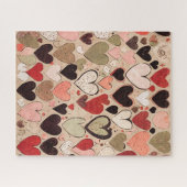 Urban Grunge Hearts Legpuzzel (Horizontaal)