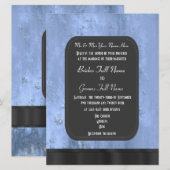 Urban grunge krijtbord stijl alternatieve bruiloft kaart (Voorkant / Achterkant)