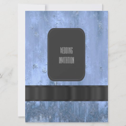 Urban grunge krijtbord stijl alternatieve bruiloft kaart (Achterkant)