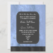 Urban grunge krijtbord stijl alternatieve bruiloft kaart (Voorkant)