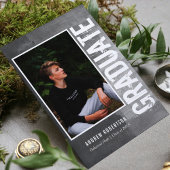 Urban Grunge Photo Afstuderen Uitnodiging Briefkaart