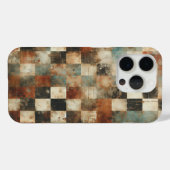 Urban Grunge Schachbrett Telefoonhoes - Artistiek  Case-Mate iPhone Case (Achterkant (horizontaal))