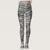 Urban Grunge Scribble  Leggings (Voorkant)