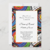 Urban Grunge Swirl Modern Pattern Kaart (Achterkant)