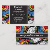 Urban Grunge Swirl Modern Pattern Visitekaartje (Voorkant / Achterkant)