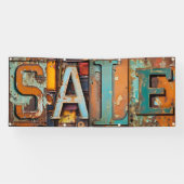 Urban Grunge 'Verkoop' Spandoek (Horizontaal)